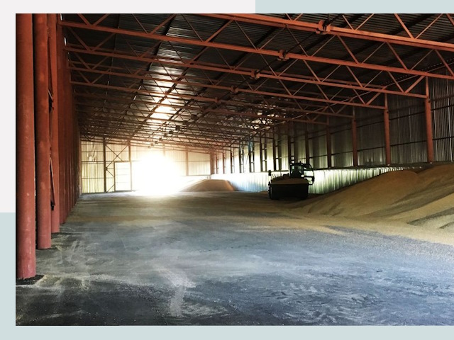 Строительство зернохранилищ в Печоре