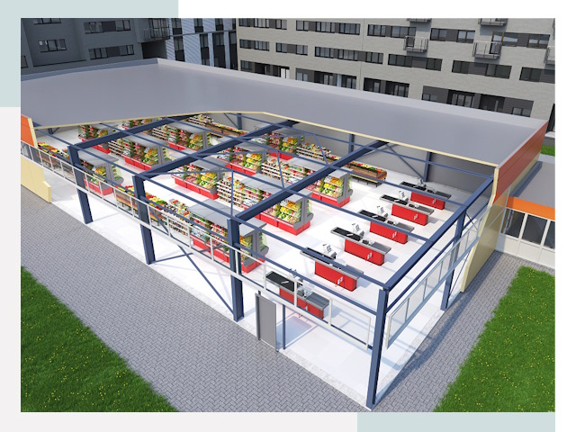 Строительство магазинов в Печора от 611 руб. за м²