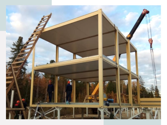 Строительство модульных здания Печора