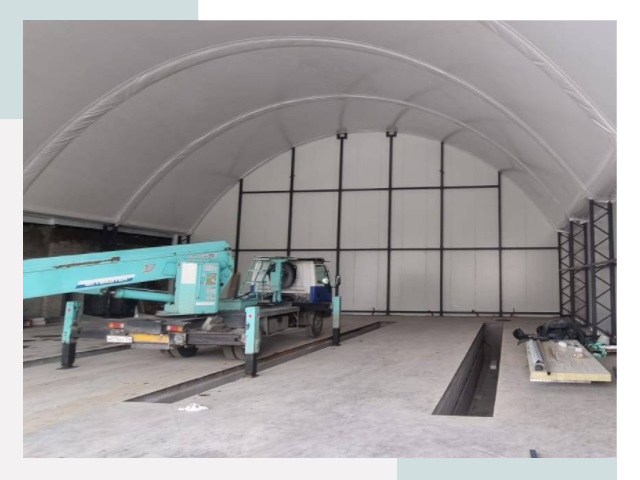 Внутреннее оснащение ангаров в Печоре