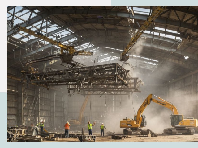 Демонтаж ангаров в Печоре от 611 руб. за м²